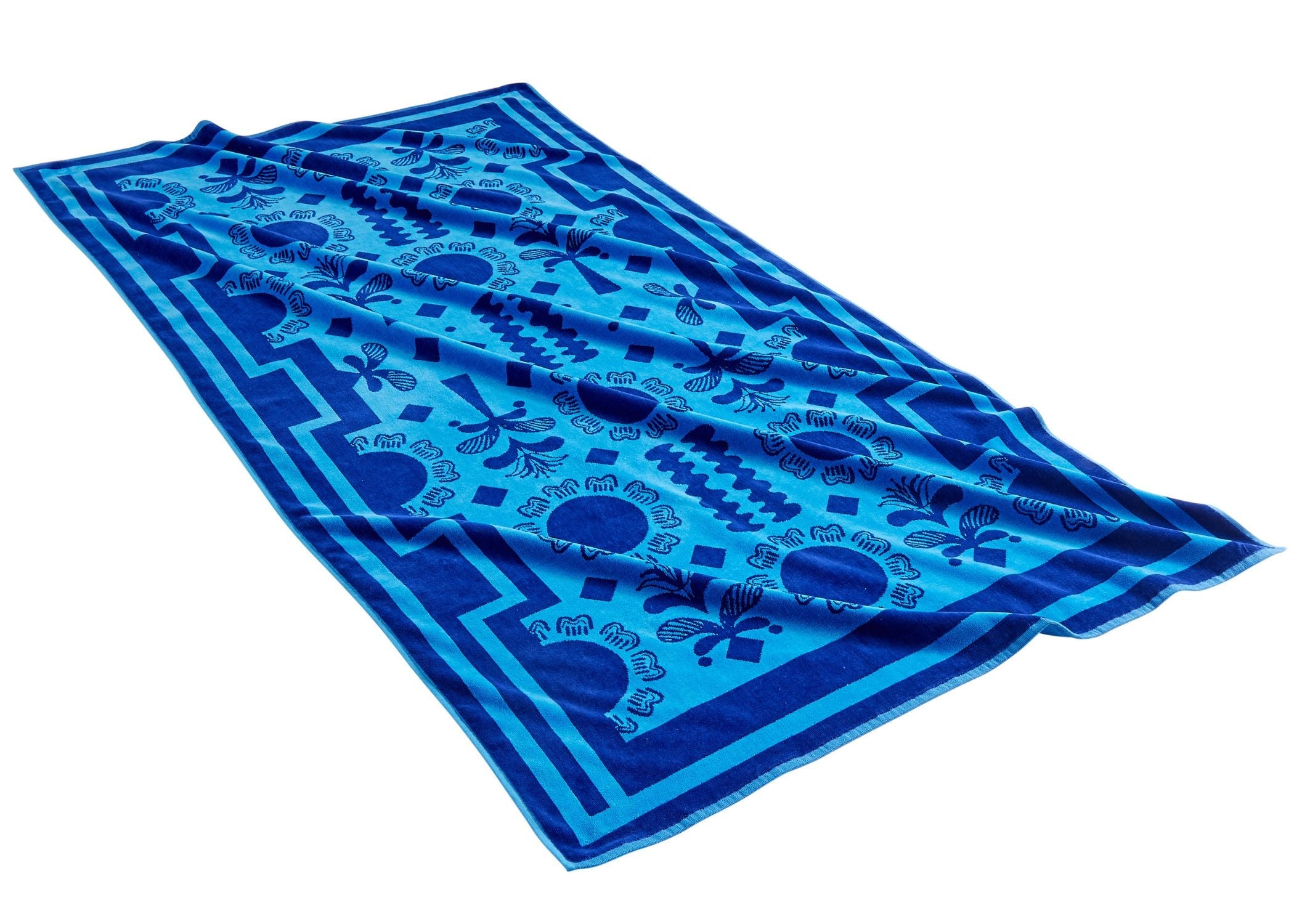 Christy "Amalfi" Beach Towel in Egyptian Blue