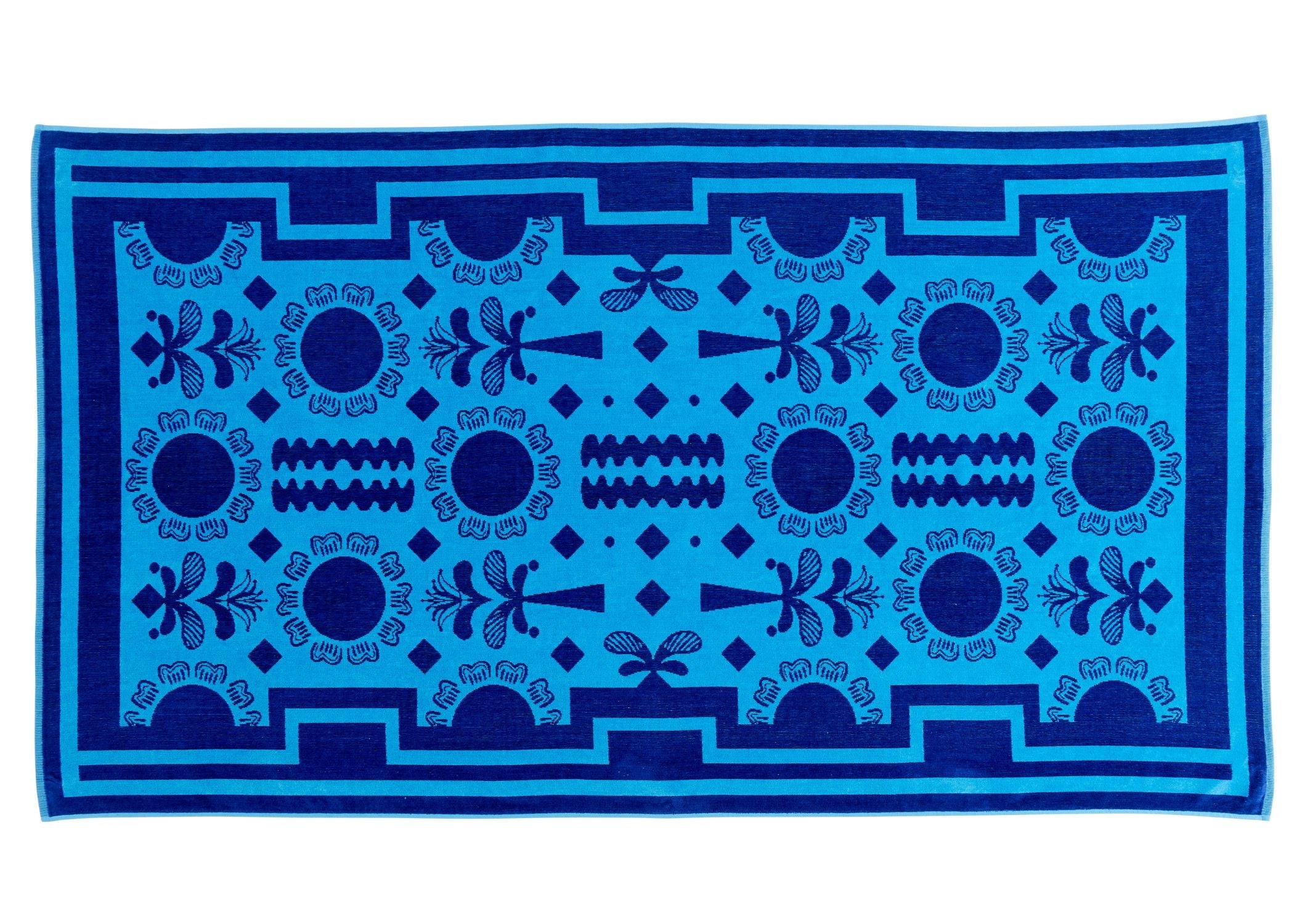 Christy "Amalfi" Beach Towel in Egyptian Blue