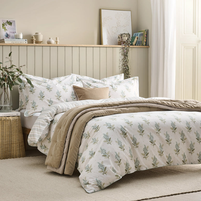 Blossom Duvet Cover Set - Aqua