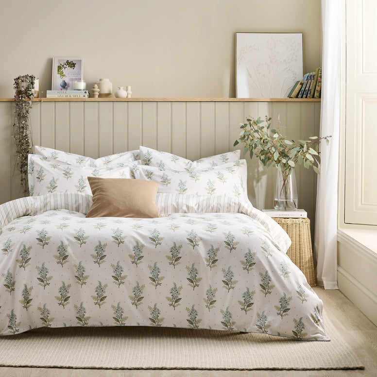 Blossom Duvet Cover Set - Aqua