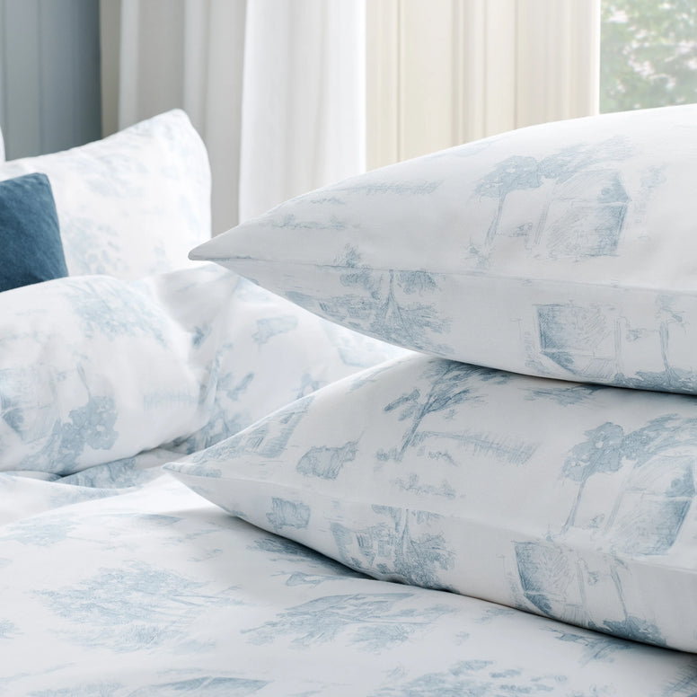 Cotswold Toile Duvet Cover Set - Blue