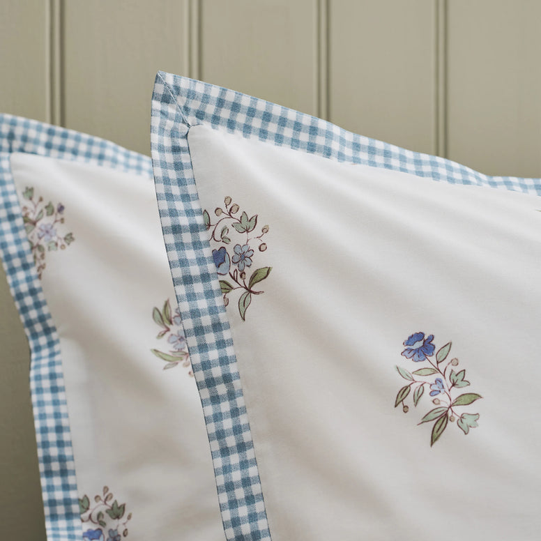 Guernsey Duvet Cover Set - Pale Blue