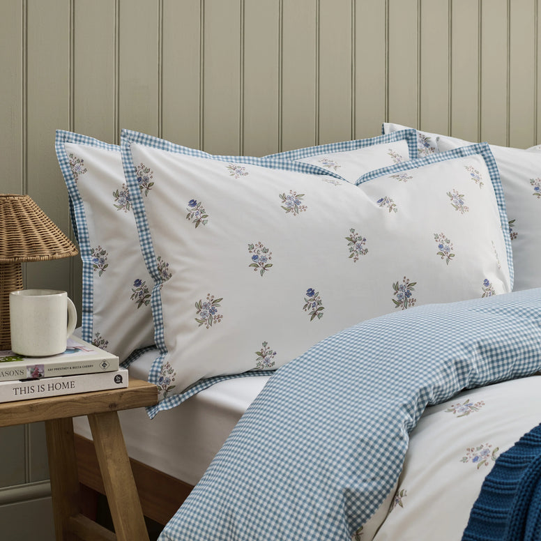 Guernsey Duvet Cover Set - Pale Blue