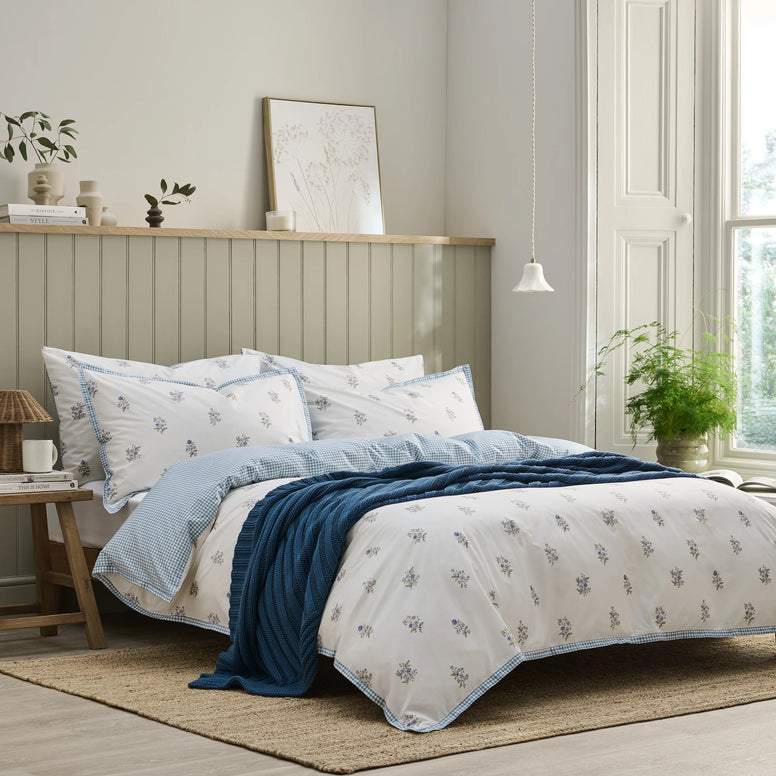 Guernsey Duvet Cover Set - Pale Blue
