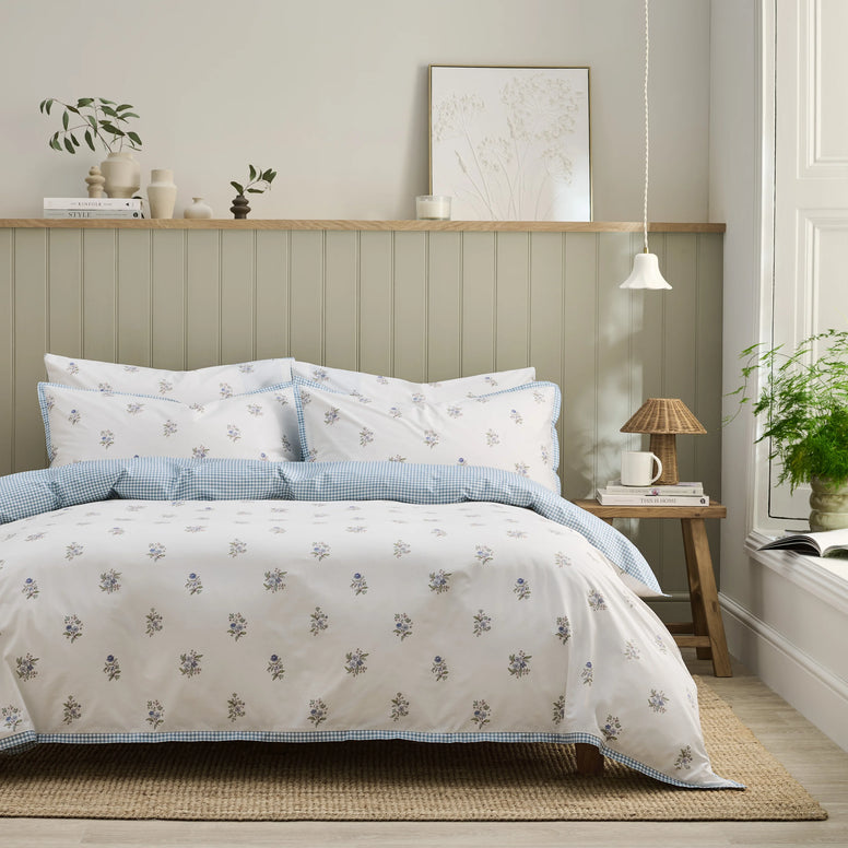 Guernsey Duvet Cover Set - Pale Blue