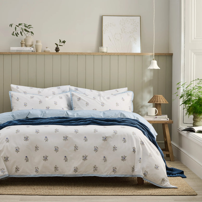 Guernsey Duvet Cover Set - Pale Blue