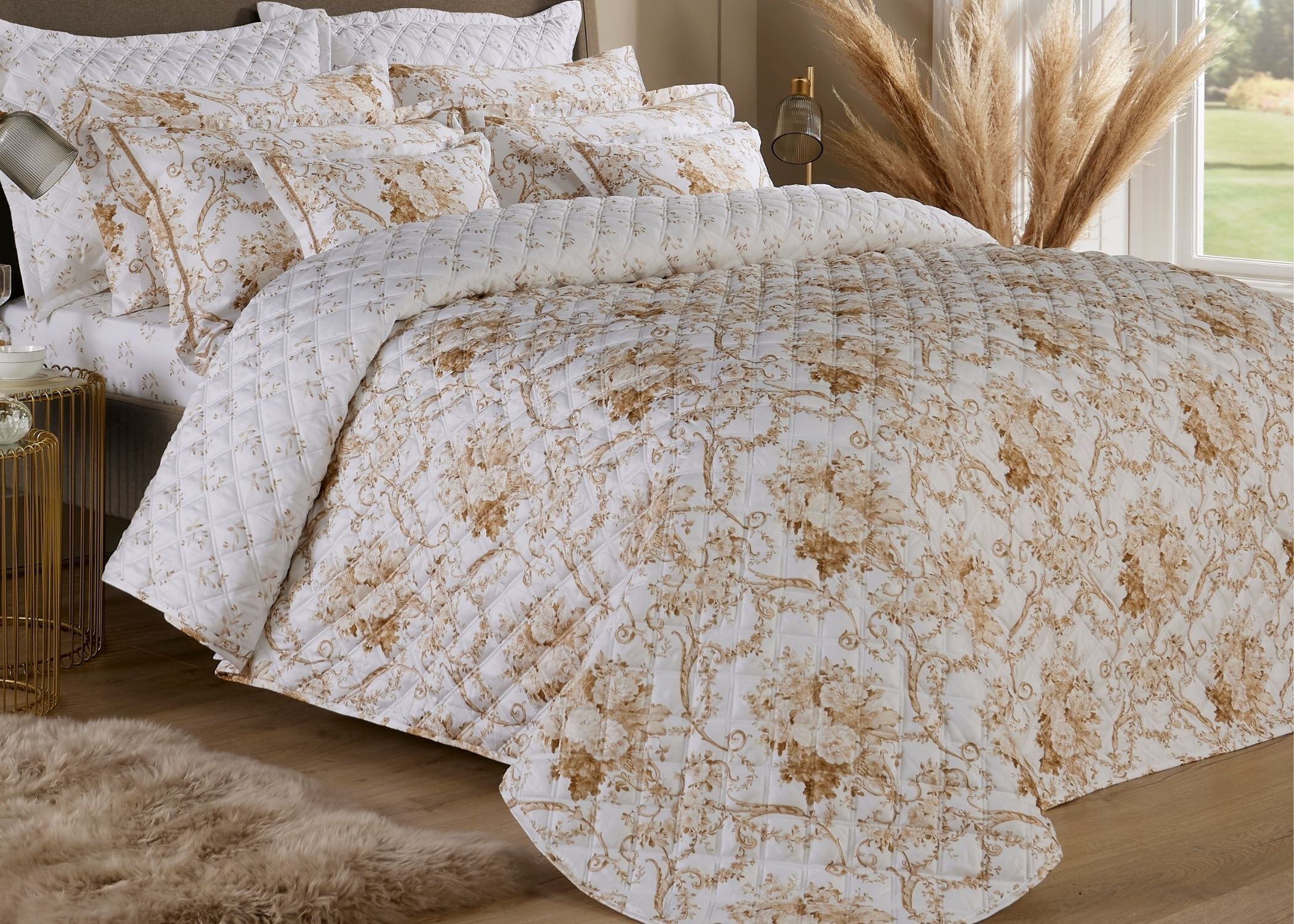 Christy "Paris" Bedspread Sets in Bronze