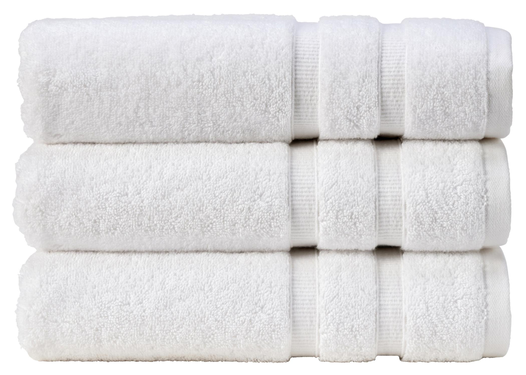 Christy "Signum" Combed Cotton Bath Towels Collection in White