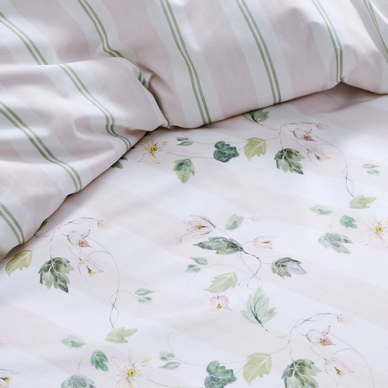 Snowdrops Duvet Cover Set - Green