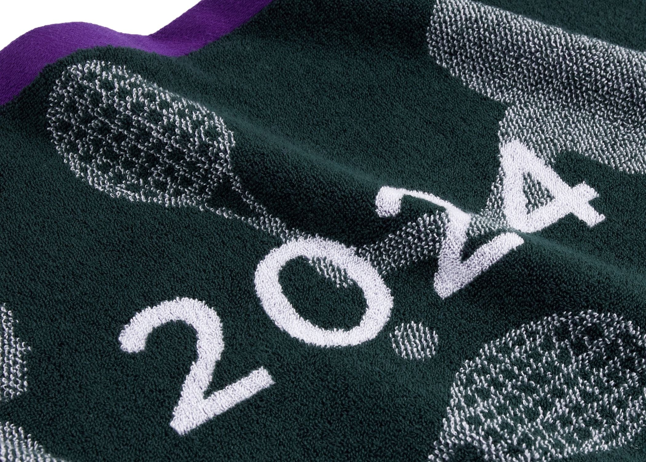 Christy "Wimbledon 2024" Bath Towels in Green/Purple