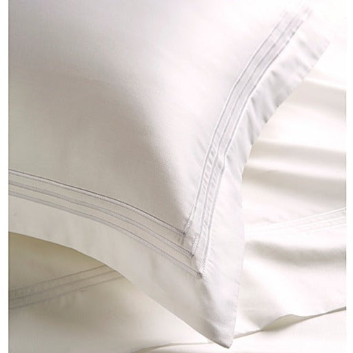 Christy "500TC Luxury Supima " Bed Linen with White Triple Embroidery