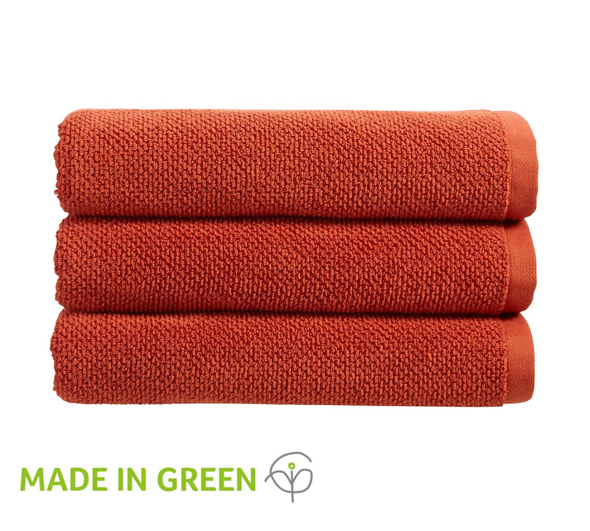 Christy "Brixton" Bath Towels Collection in Cinnabar