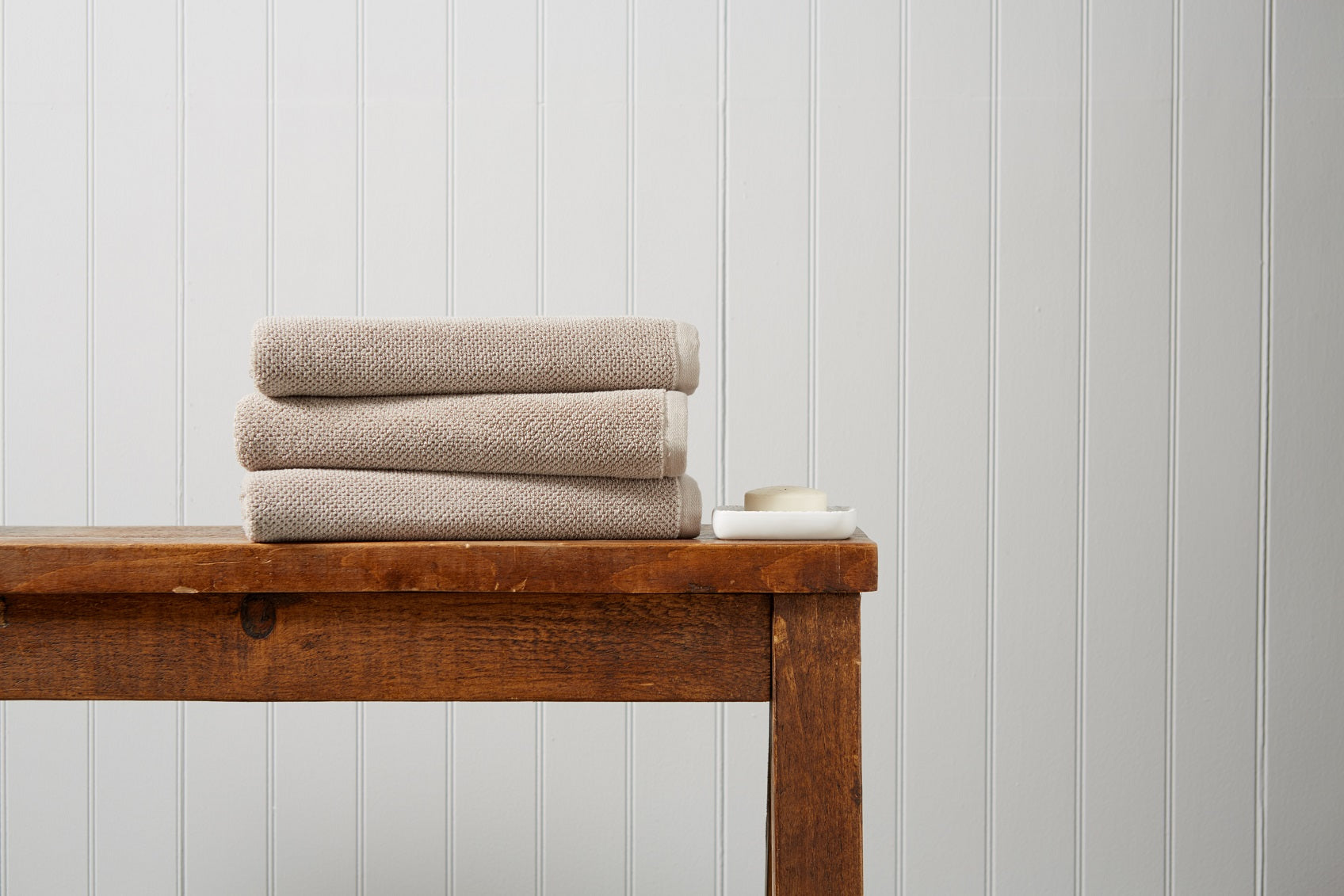 Christy "Brixton" Bath Towels Collection in Pebble