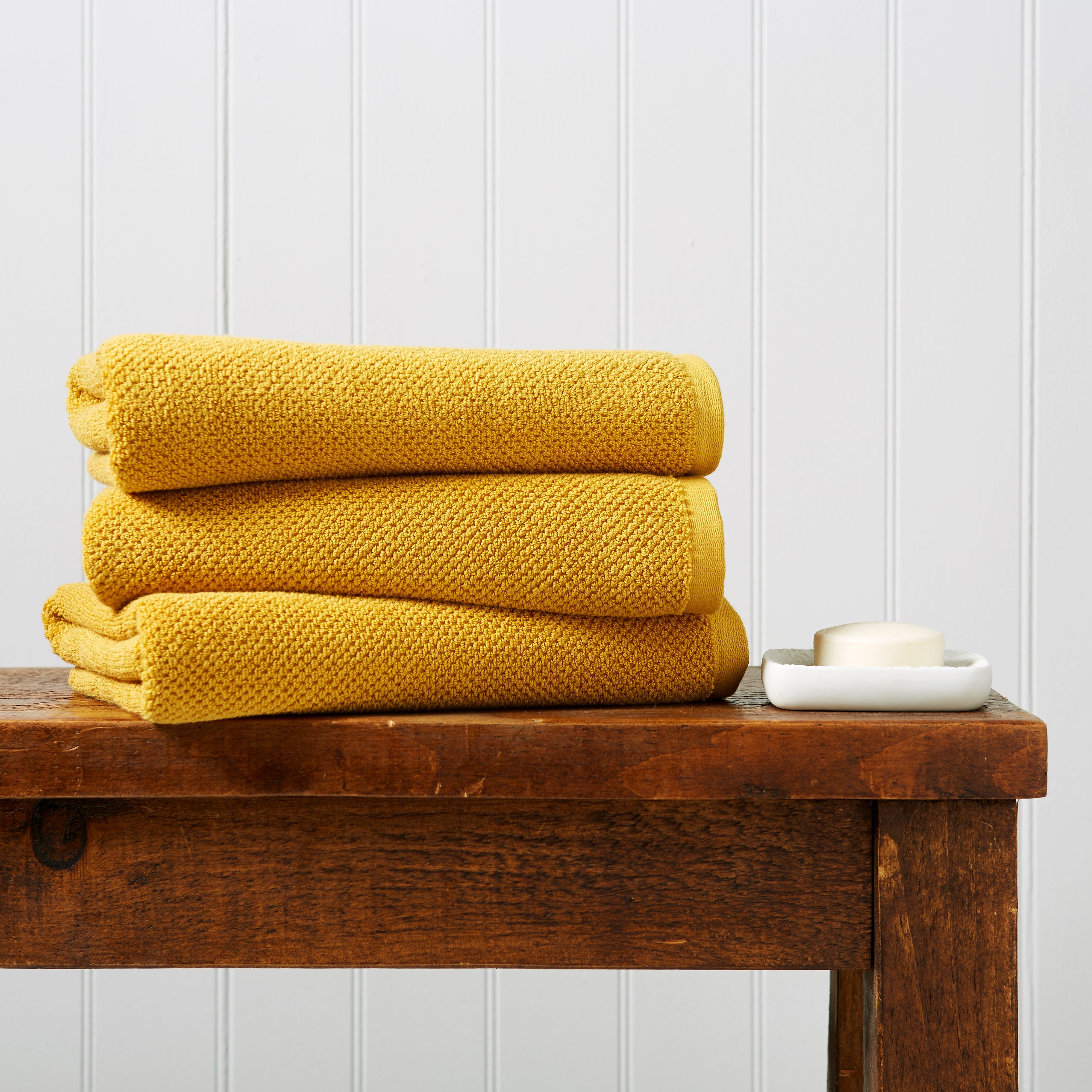 Christy "Brixton" Bath Towels Collection in Saffron