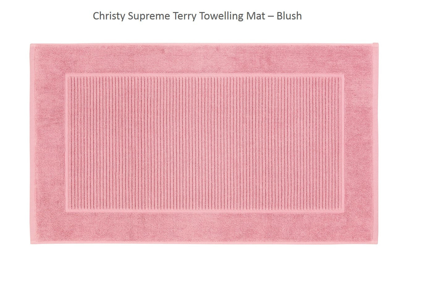 Christy "Supreme" Bath Towels & Mat Collection in Blush