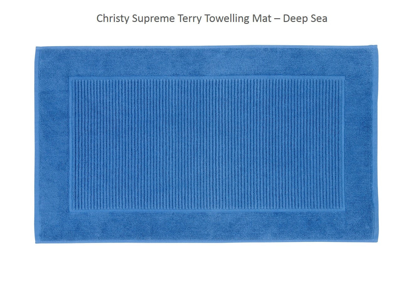 Christy "Supreme" Bath Towels & Mat Collection in Deep Sea