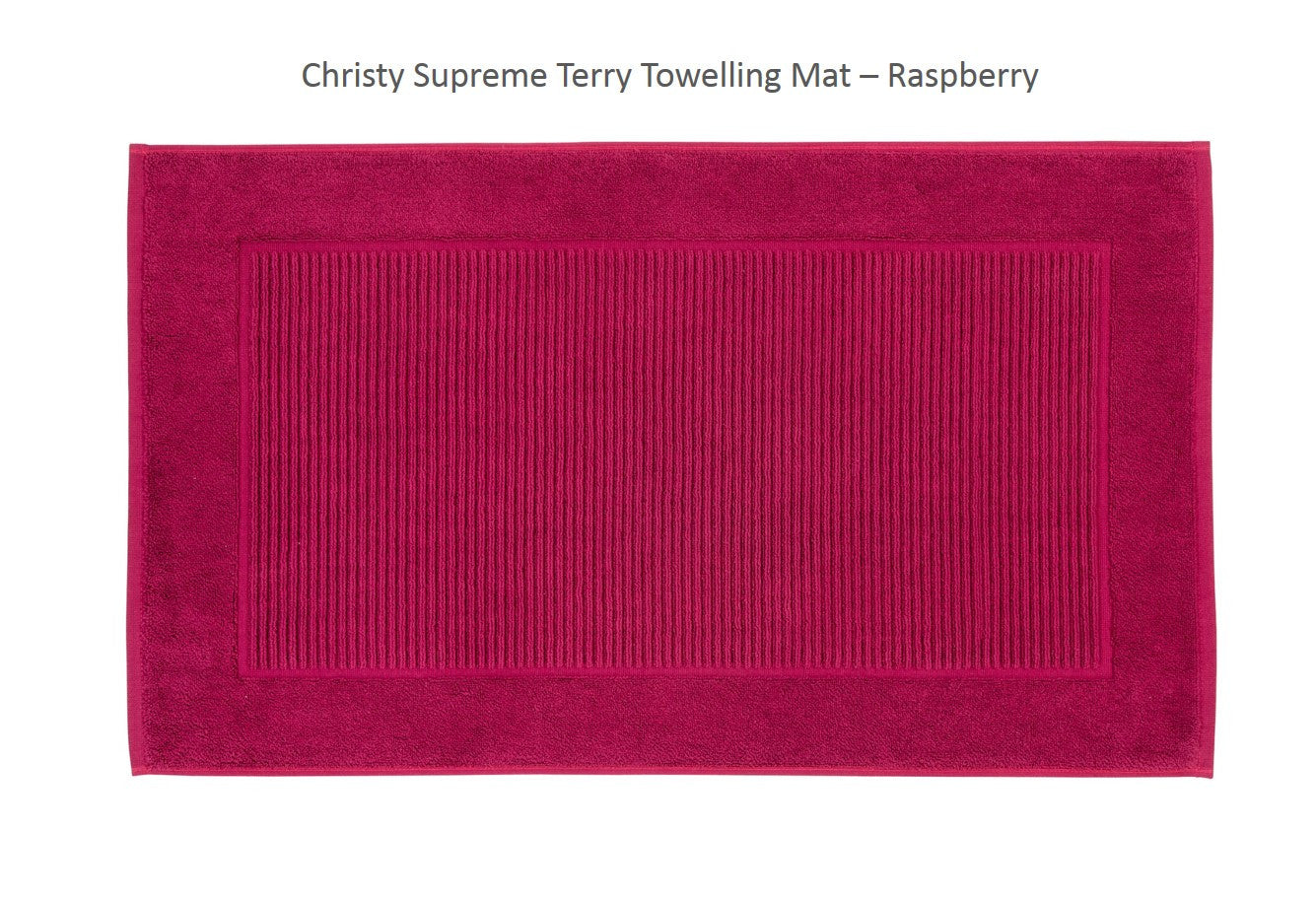 Christy "Supreme" Bath Towels & Mat Collection in Raspberry