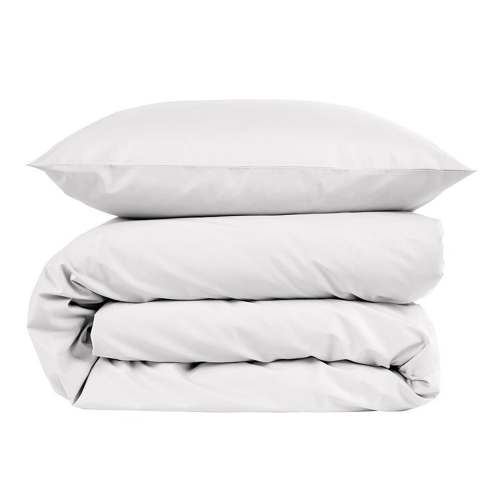 Christy "200TC Egyptian Cotton" Plain Dyed Sheets & Duvet Covers in White