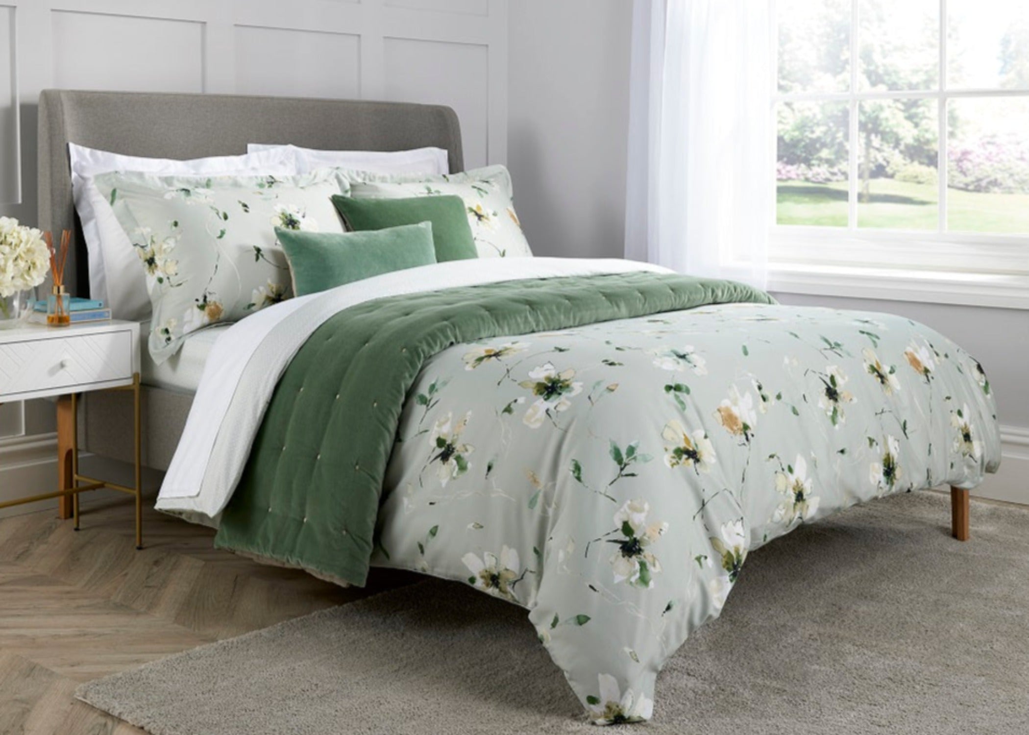 Christy Spanish Range "Forsetti" Duvet Cover Set in Sage