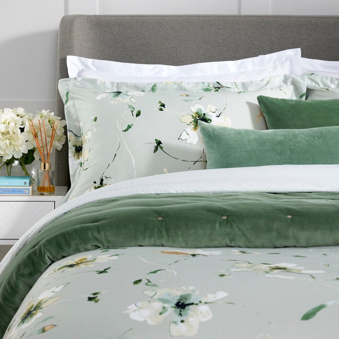 Christy Spanish Range "Forsetti" Duvet Cover Set in Sage