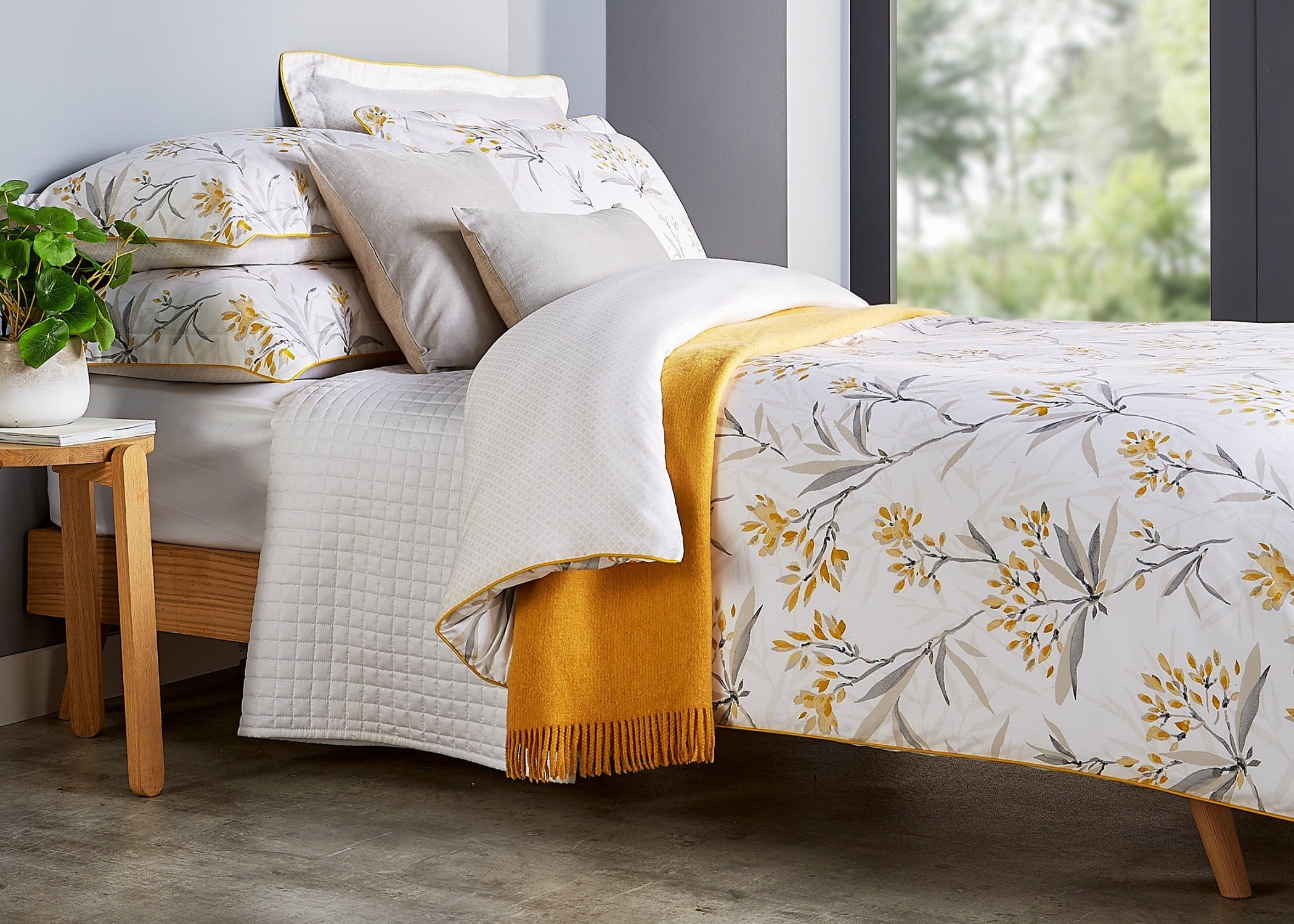 Christy "Malverly" Duvet Cover Sets in Ochre