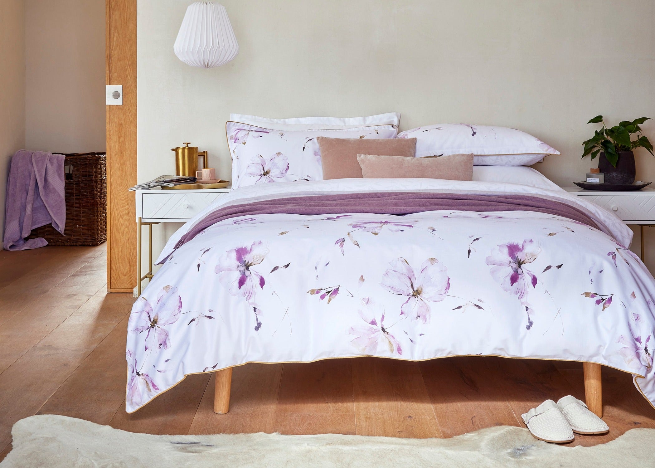 Christy "Matsu" Duvet Cover Sets in Rose