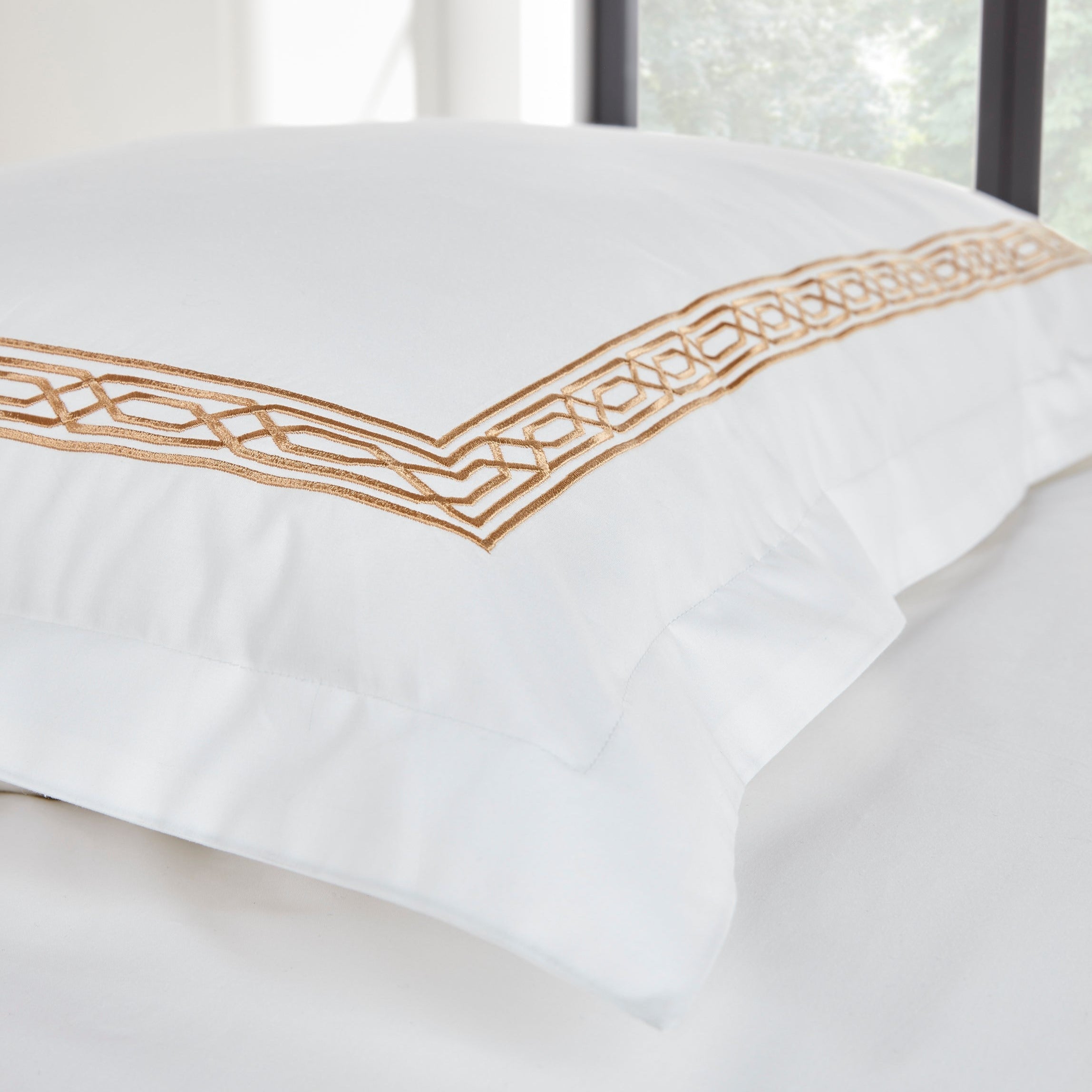 Christy "Matsuko" Duvet Cover Sets in Gold Embroidery