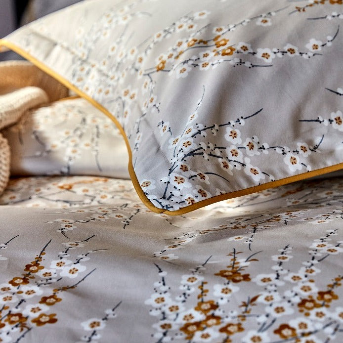 Christy "Morello Blossom" Duvet Cover Sets in Honey