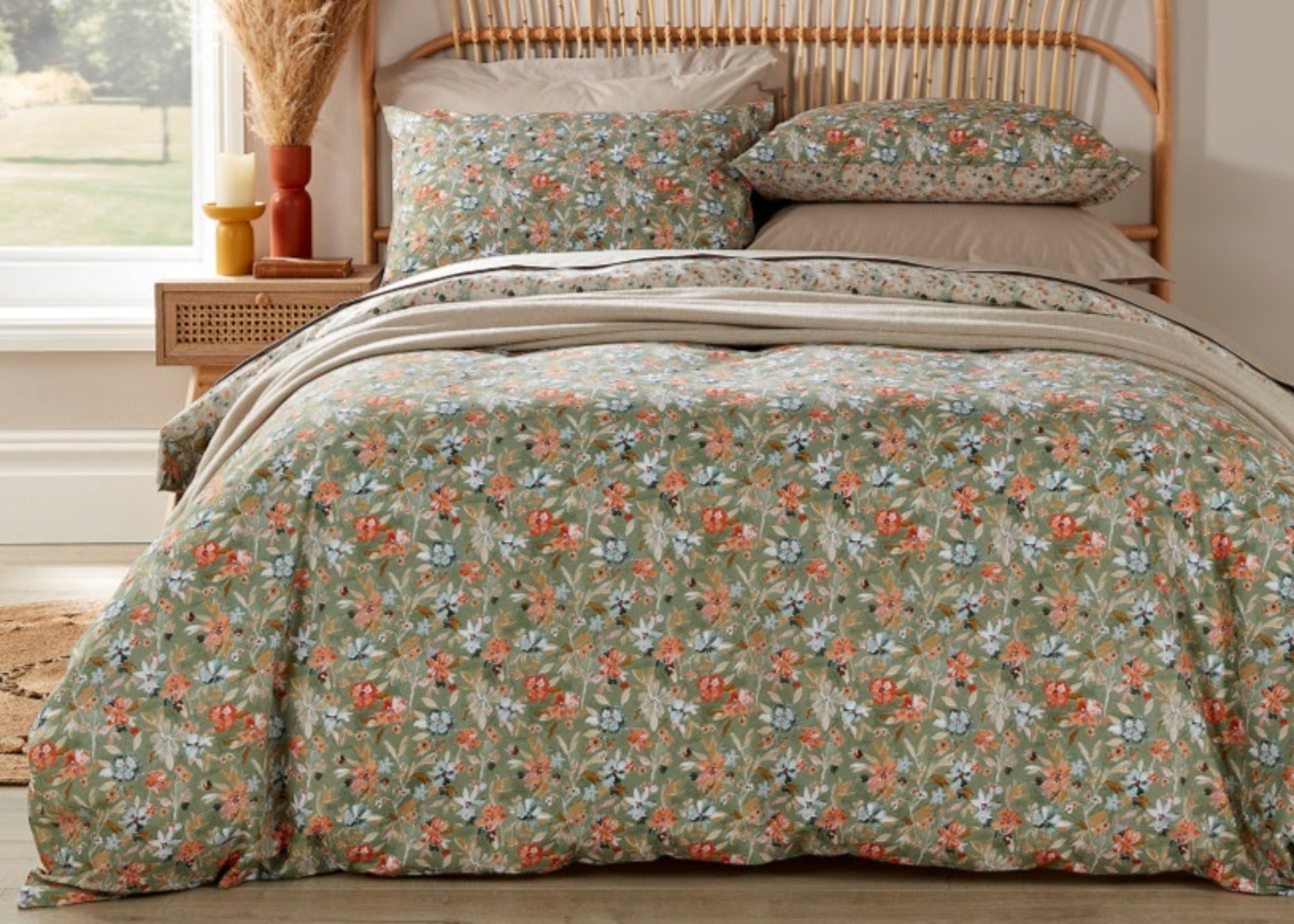 Christy "Pippa" Duvet Cover Set in Sage