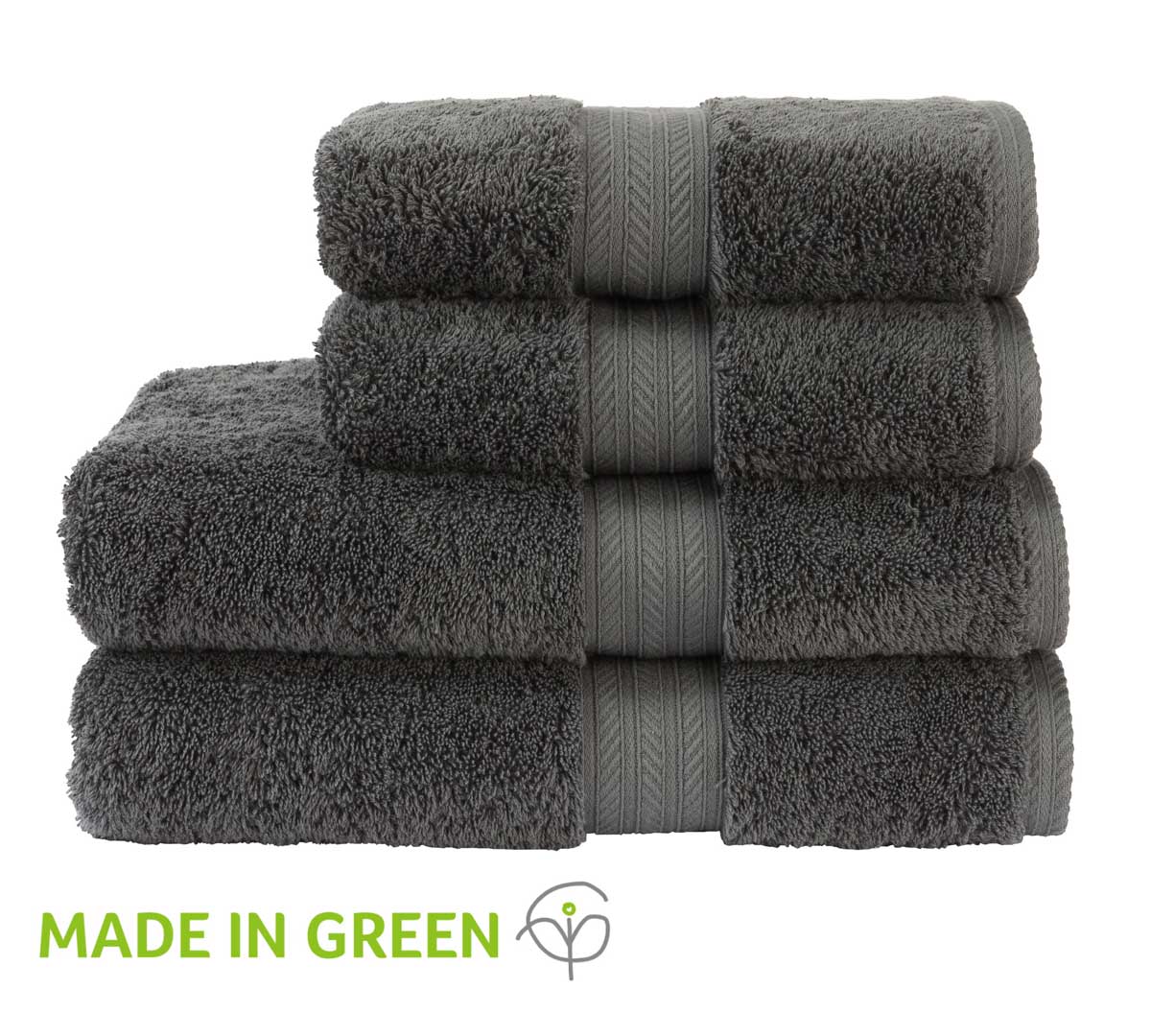 Christy "Renaissance" Egyptian Cotton Bath Towels Collection in Ash Grey