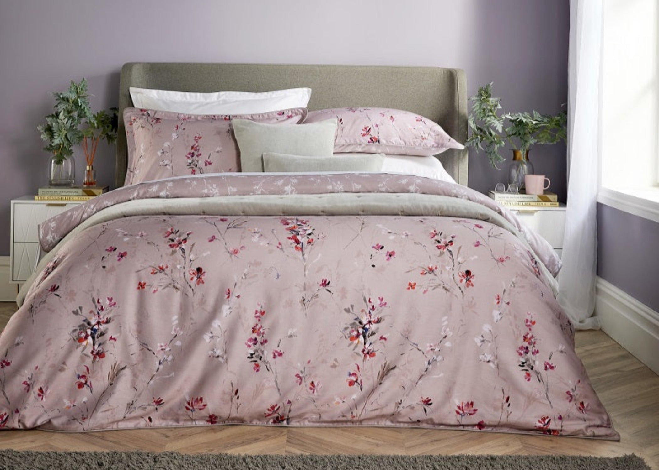 Christy "Muted Romance" Duvet Cover Sets in Mole Pink