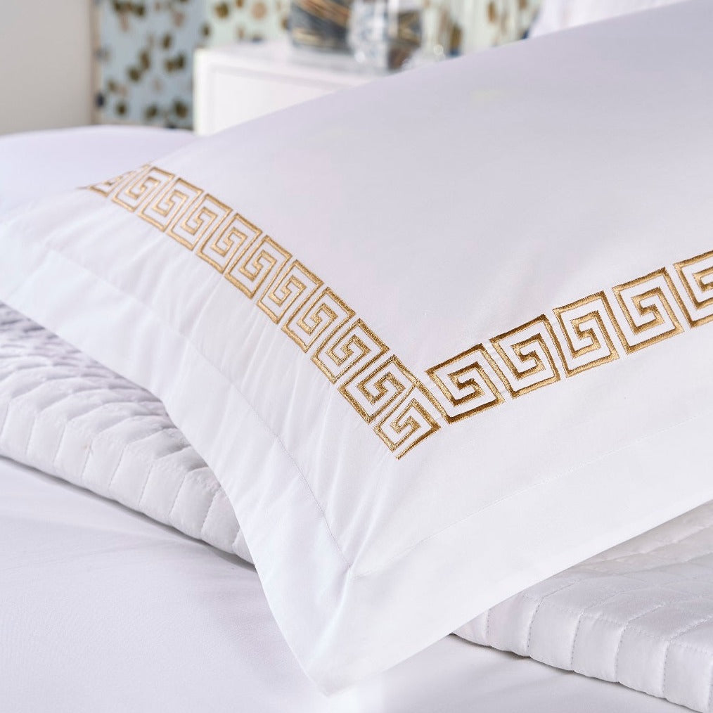 Christy "Verina" Duvet Cover Sets with Gold Embroidery