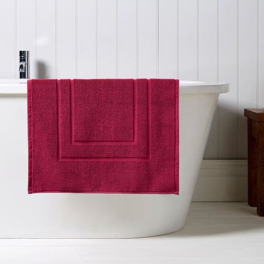 Christy "Brixton" Bath Towels Collection in Magenta